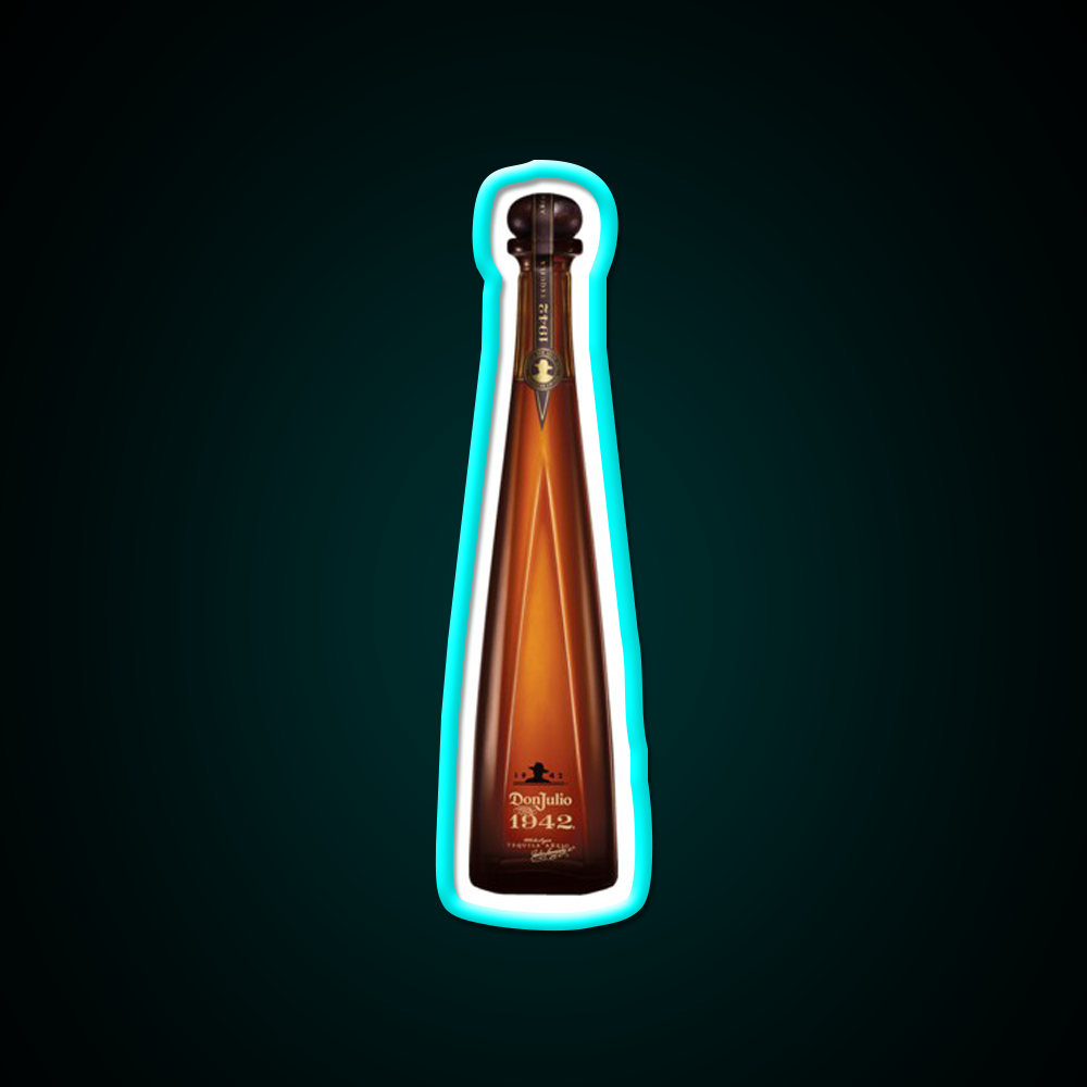 Don Julio 1942 Bottle Beer Bar Decor Led Neon Sign Rgb Color - Size and dimension reference