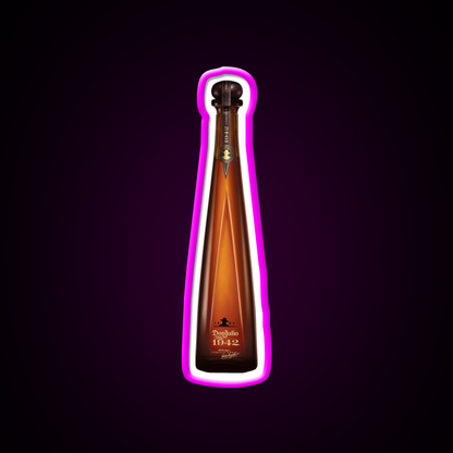 Don Julio 1942 Bottle Beer Bar Decor Led Neon Sign Rgb Color - Neon sign mounted on wall in room