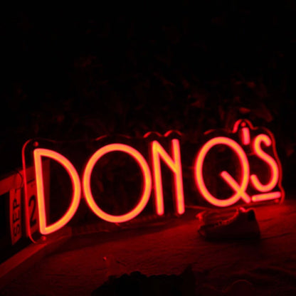 Don Qs Orange Led Neon Sign - Shineneon