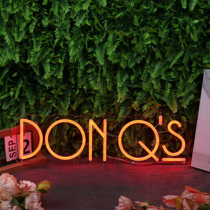 Don Qs Orange Led Neon Sign - Shineneon