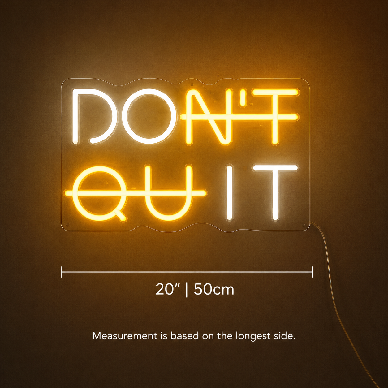 Don T Quit It LED Neon Sign - 04 Size Image