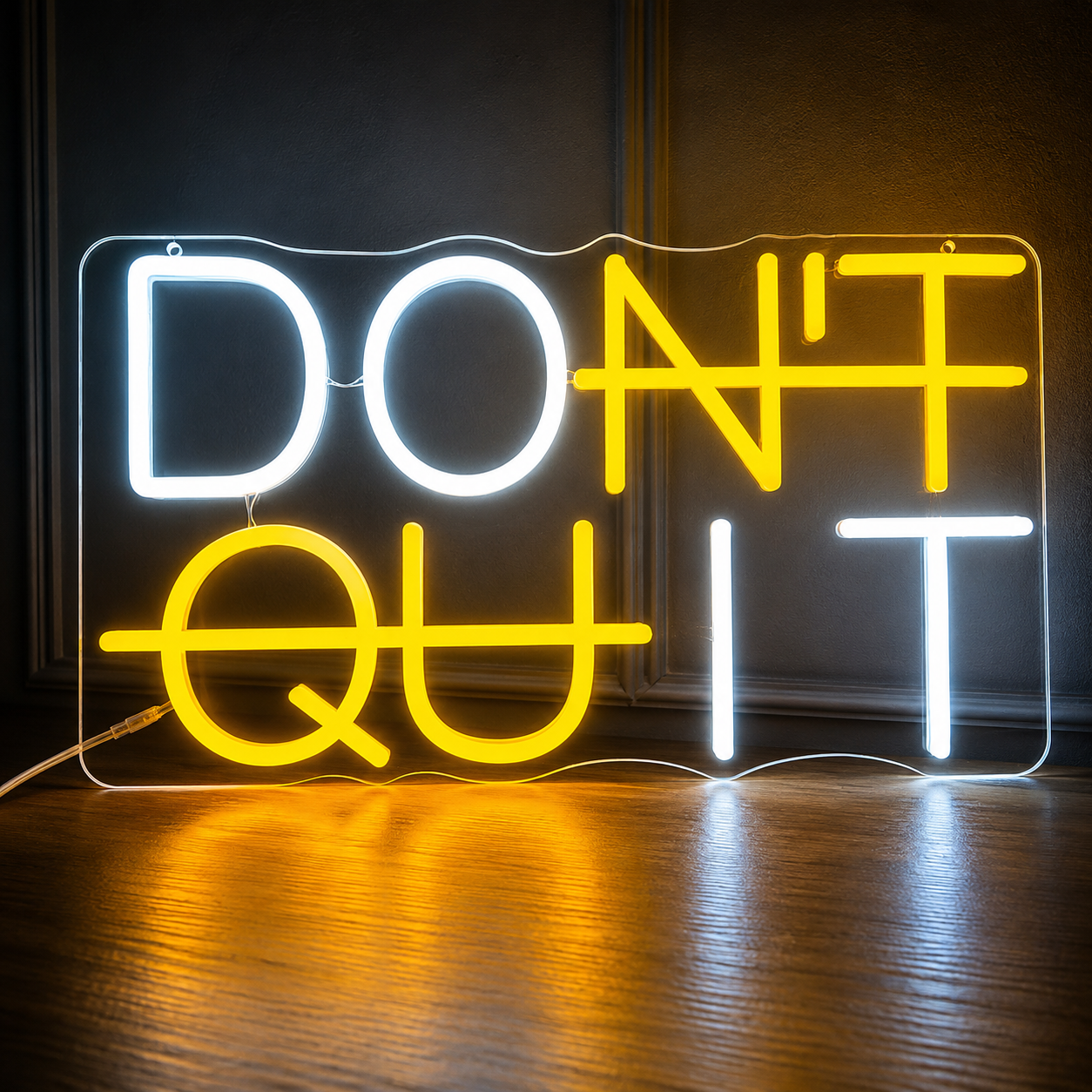 Don T Quit Out LED Neon Sign - 02 High-Converting Product Image