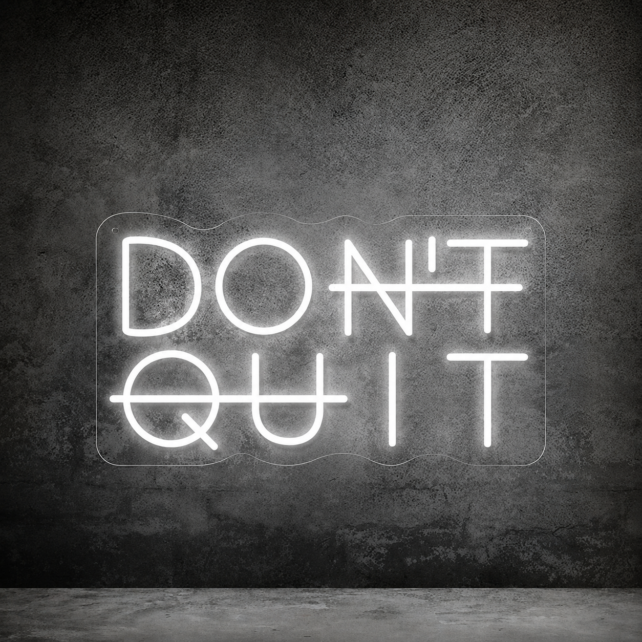 Don T Quit Out Wall Decor LED Neon Sign - 01 Original Product Image