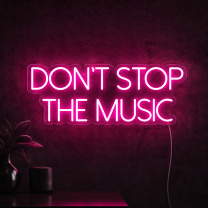 Don T Stop The Music Wall Decor LED Neon Sign - 02 High-Converting Product Image
