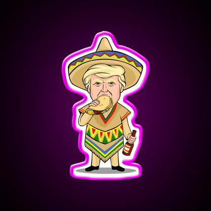 Donald Trump Taco Beer Cinco De Mayo Party Drink Tequila Led Neon Sign Rgb Color - Shineneon