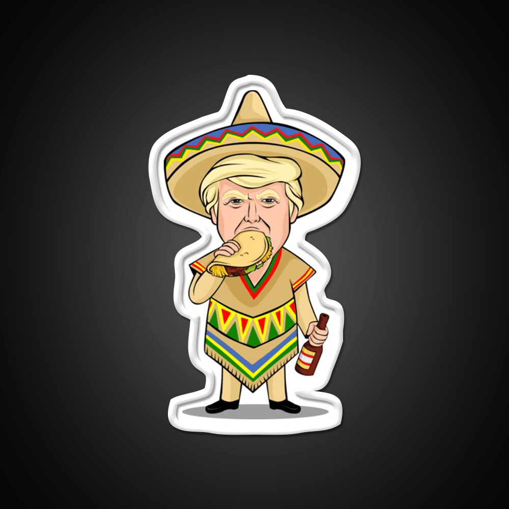 Donald Trump Taco Beer Cinco De Mayo Party Drink Tequila Led Neon Sign Rgb Color - Shineneon