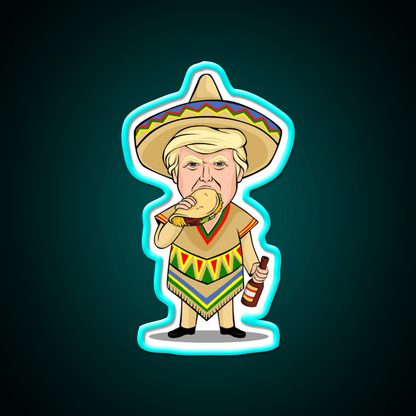 Donald Trump Taco Beer Cinco De Mayo Party Drink Tequila Led Neon Sign Rgb Color - Shineneon