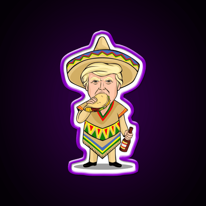 Donald Trump Taco Beer Cinco De Mayo Party Drink Tequila Led Neon Sign Rgb Color - Shineneon