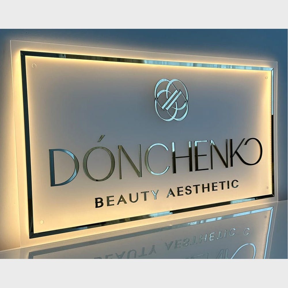 Donchenko Beauty Aesthetic Acrylic Business Logo Sign - Shineneon