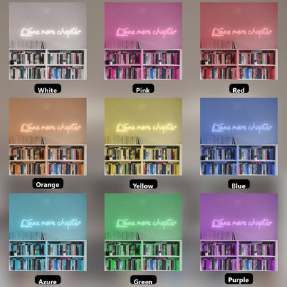 Done More Charter LED Neon Sign - 05 Color Grid