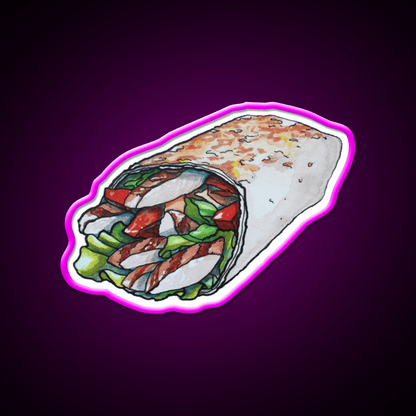 Doner Kebab Fast Food Led Neon Sign For Burger Place Rgb Color - Shineneon