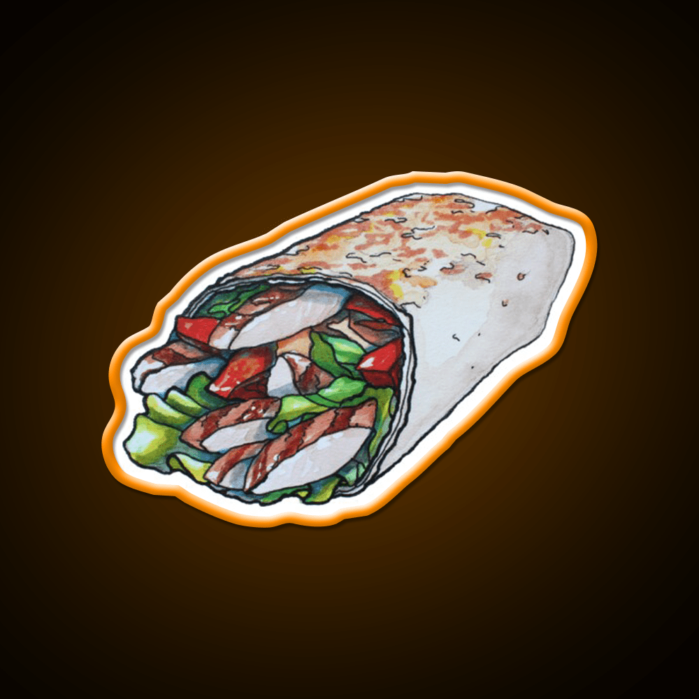 Doner Kebab Fast Food Led Neon Sign For Burger Place Rgb Color - Shineneon