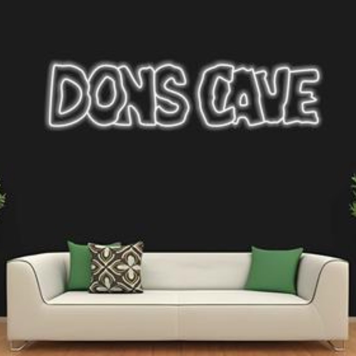 Dons Cave White Glow Led Neon Sign For Indoor Decor | Shineneon