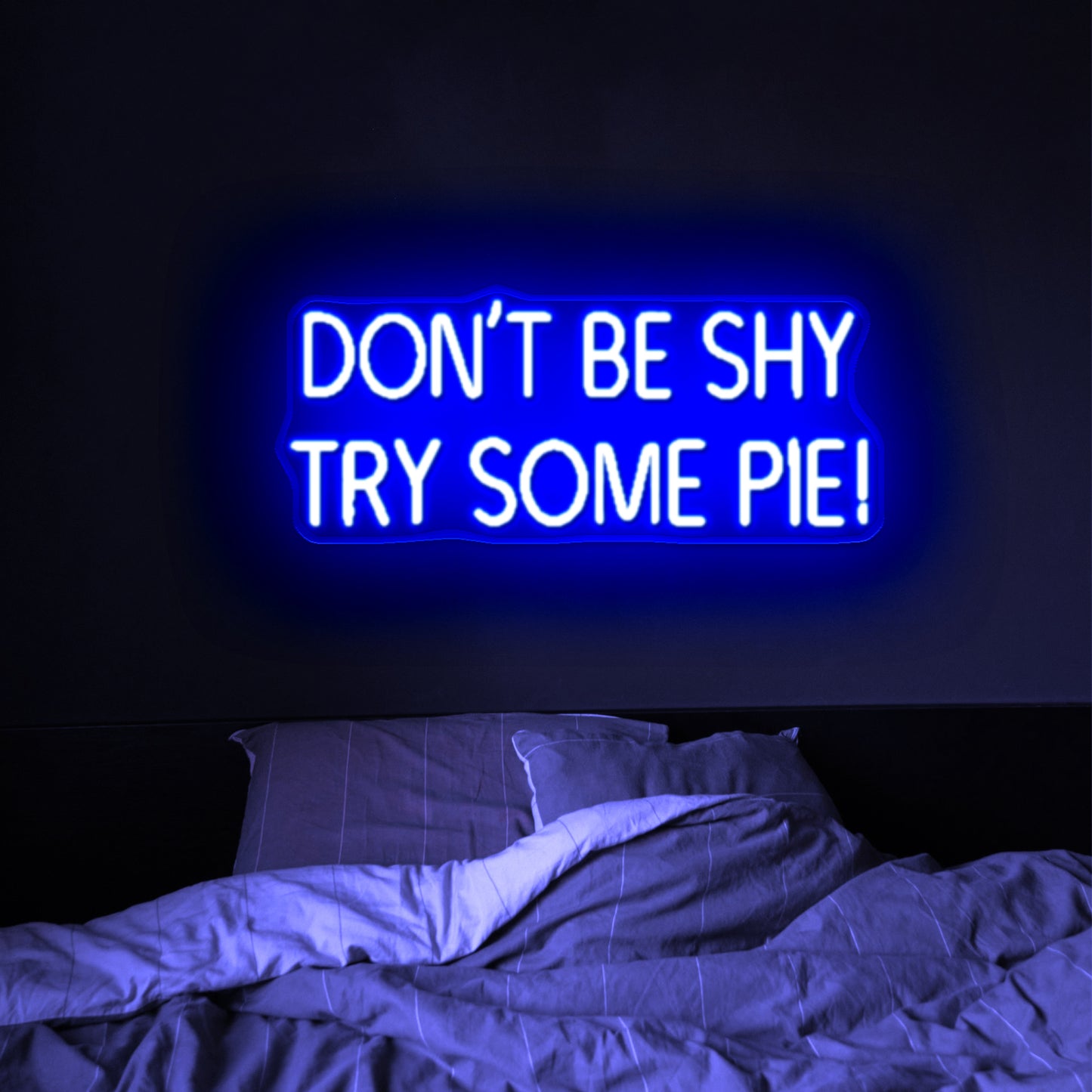 Dont be shy try some pie led neon signs