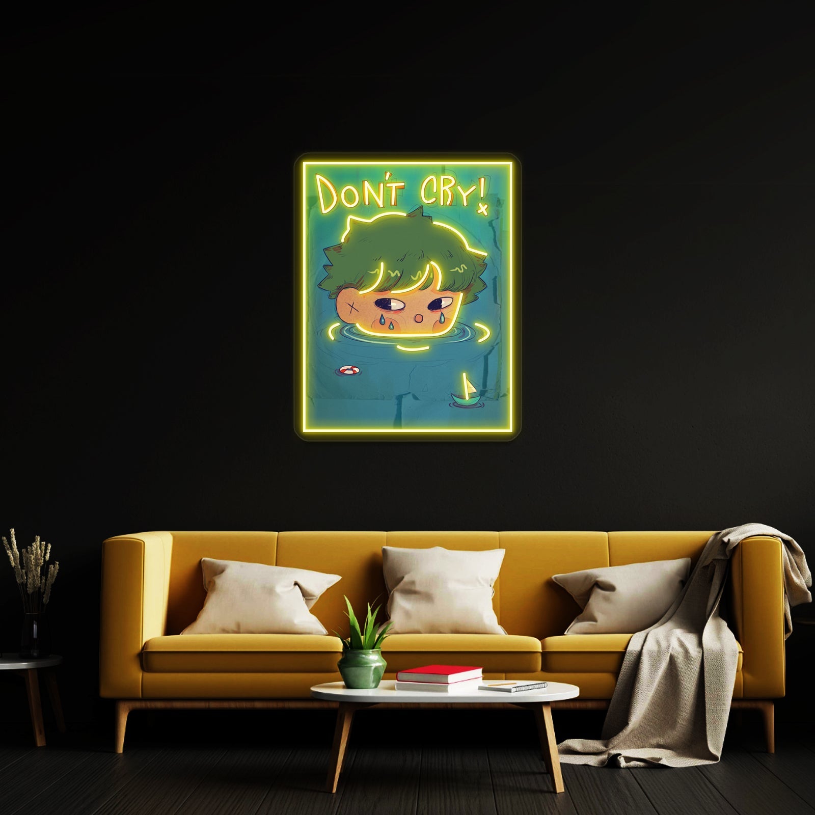 Dont Cry Artwork Affordable Custom Neon Signs - Shineneon