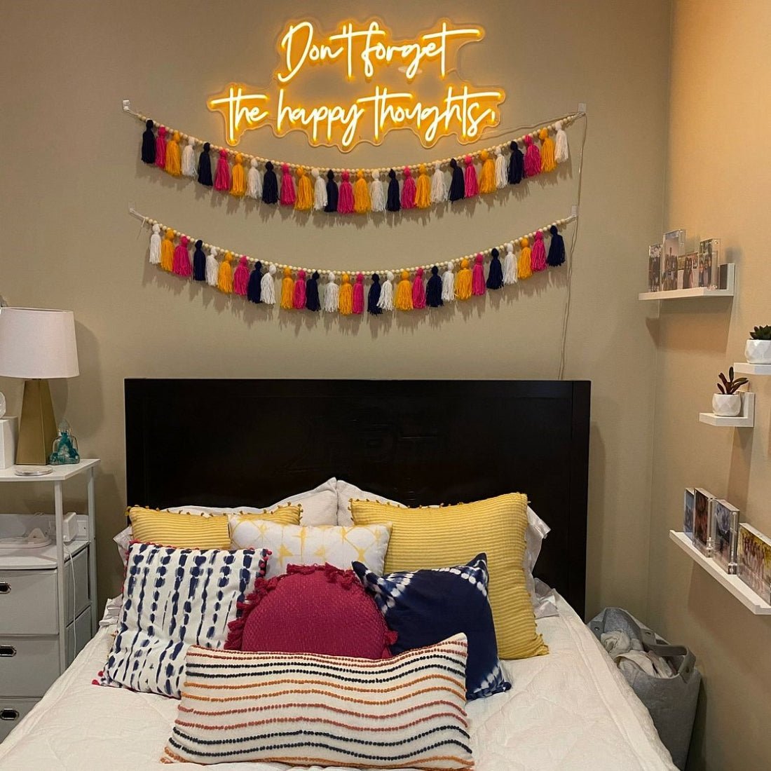 Dont Forget The Happy Thoughts Led Sign Business Neon Sign - Shineneon