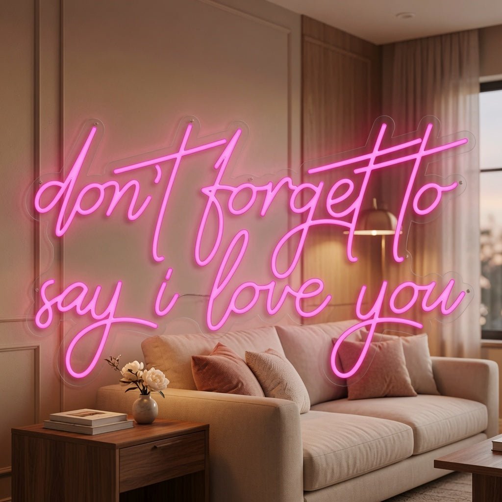 Don't Forget To Say I Love You LED Neon Sign - Shineneon