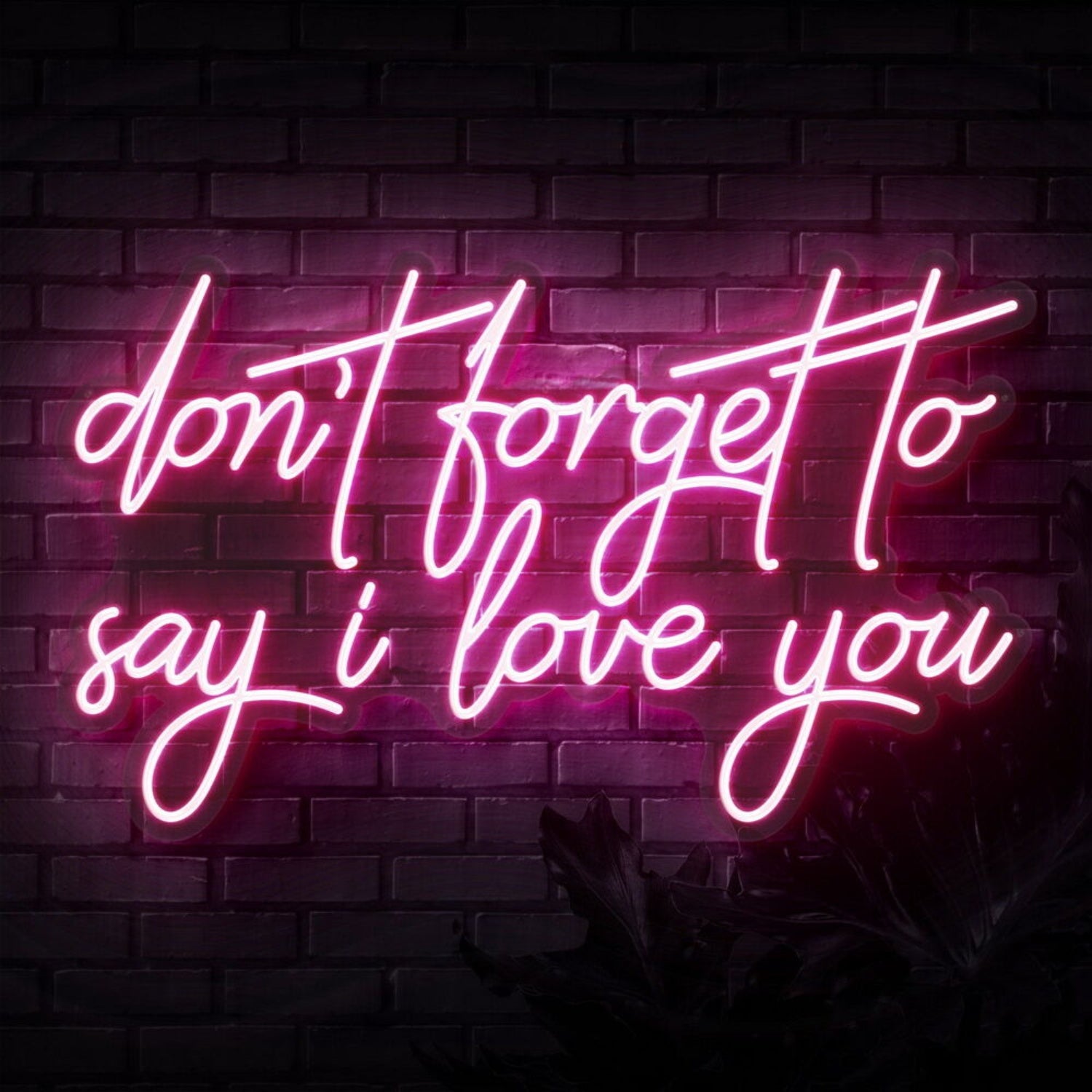 Dont Forget To Say I Love You Neon Sign | Shineneon