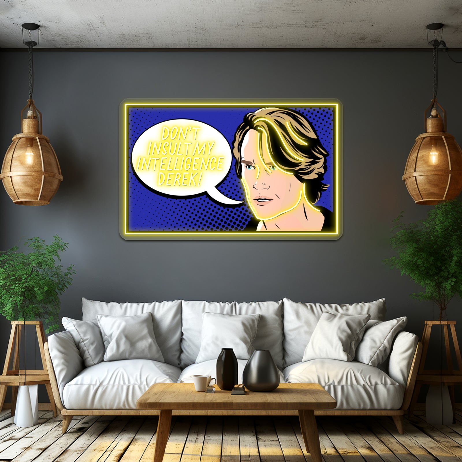 Dont Insult My Intelligence In Paradise Artwork Neon Signs | Shineneon