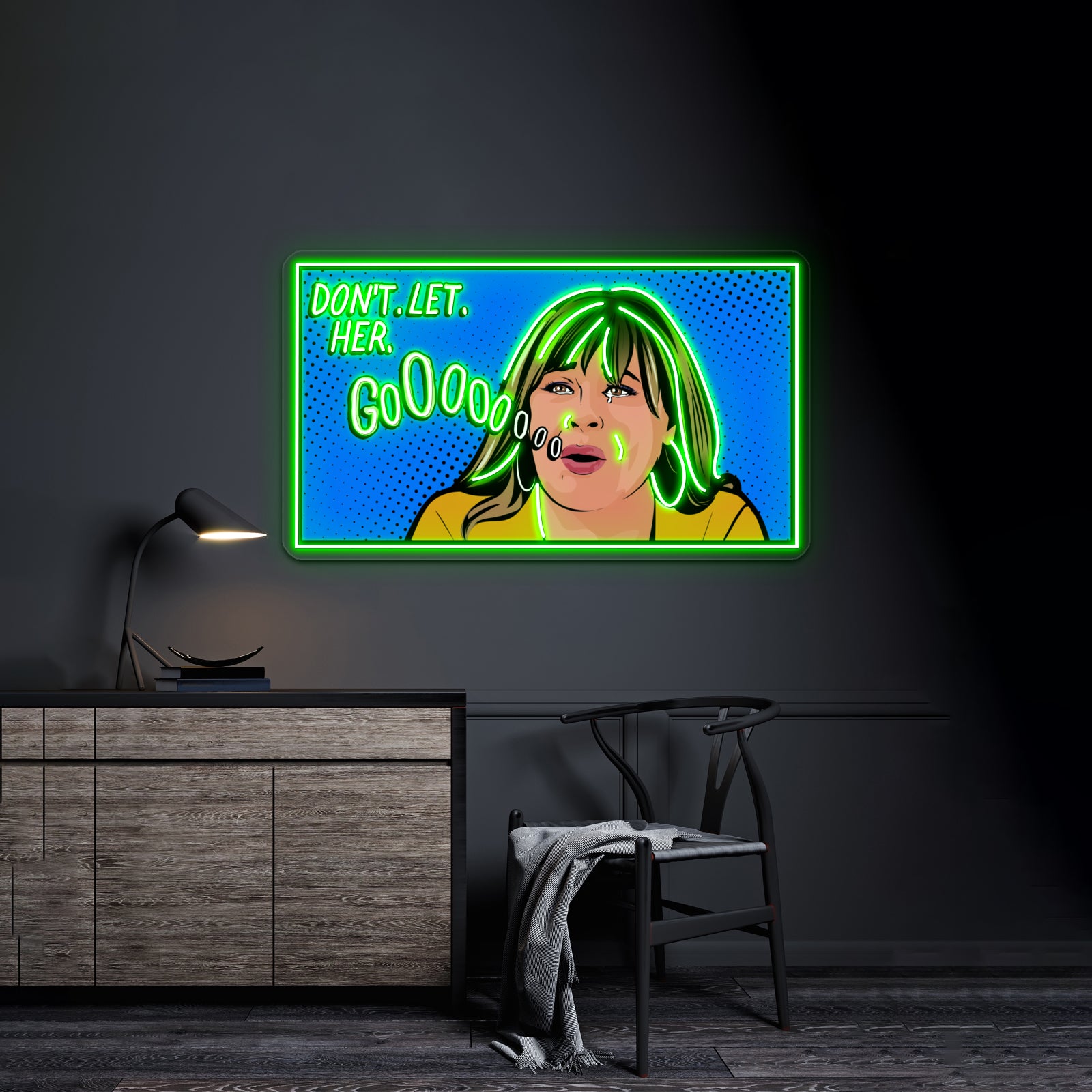 Dont Let Her Go Peter Weber Mom Pop Artwork Custom Neon Signs
