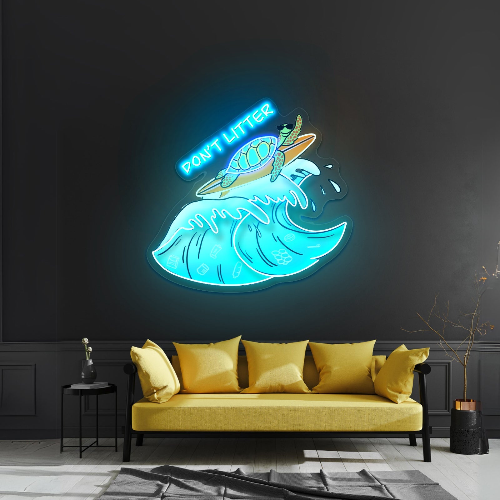 Dont Litter Sea Turtle Neon Signs For Sale - Shineneon
