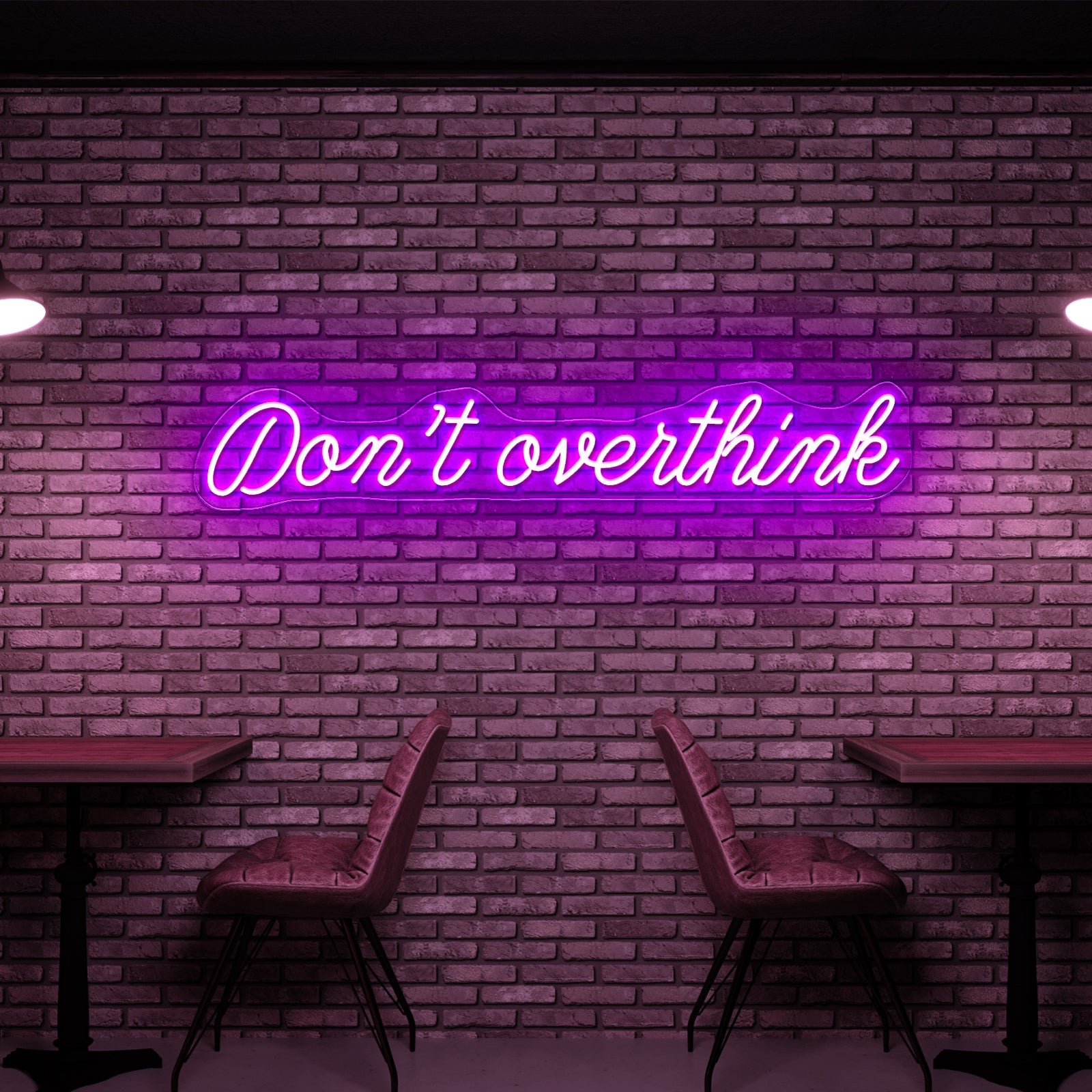 Dont Overthink Restaurant Bar Wall Decor Led Neon Sign - Shineneon