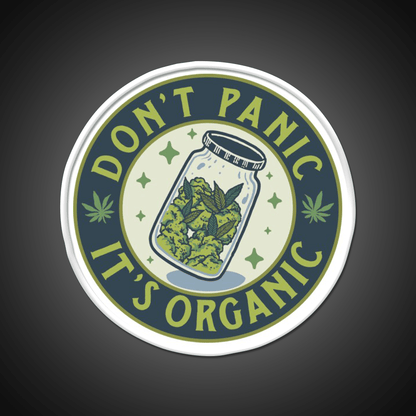 Dont Panic Its Organic Green Leaf Led Neon Sign 420 Neon Decor Rgb Color - Shineneon