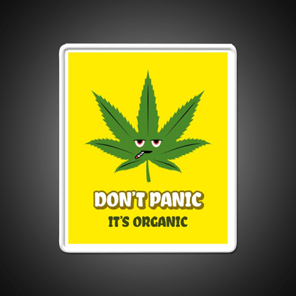 Dont Panic Its Organic I Organic Leaves Green Leaf Led Neon Sign Rgb Color - Shineneon