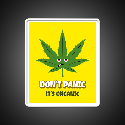 Dont Panic Its Organic I Organic Leaves Green Leaf Led Neon Sign Rgb Color