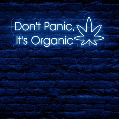 Dont Panic Organic White Led Neon Sign Cafe Home Wall Art | Shineneon