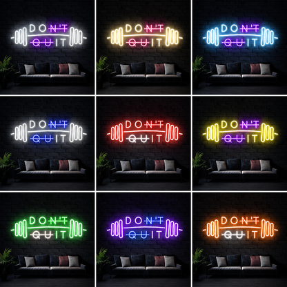 Don't Quit LED Neon Sign Home Wall Art Wall Neon Sign - 05 Color Grid