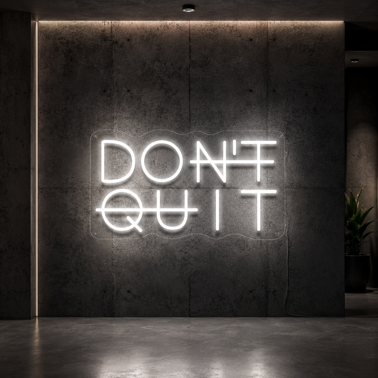 Don't Quit LED Neon Sign Wall Neon Sign - 01 Original Product Image