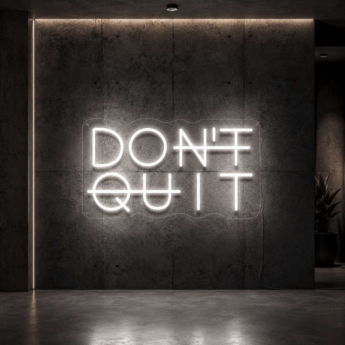 Don't Quit LED Neon Sign Wall Neon Sign - Shineneon