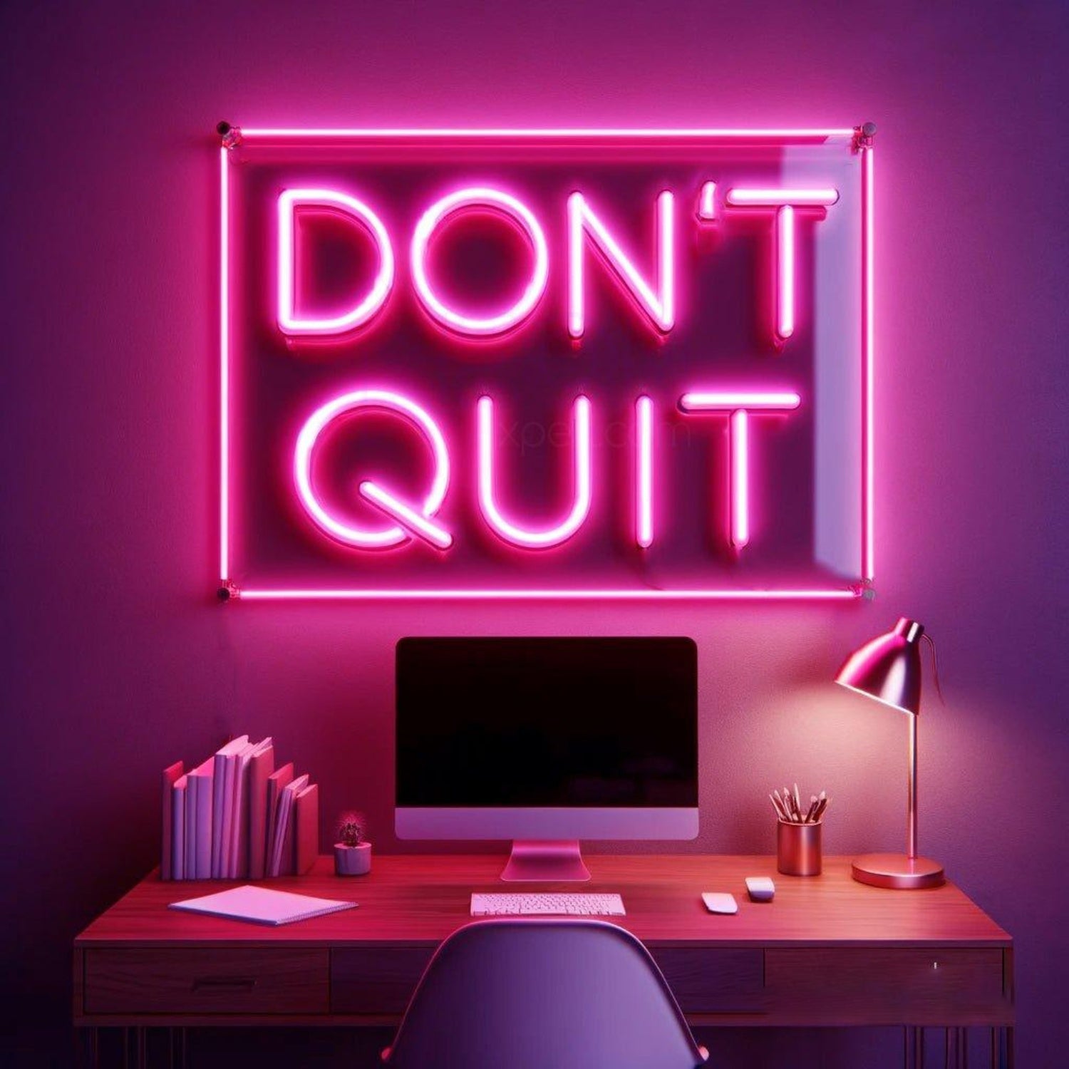 Dont Quit Pink Led Neon Sign For Home Office Or Study Room Wall Decor | Shineneon