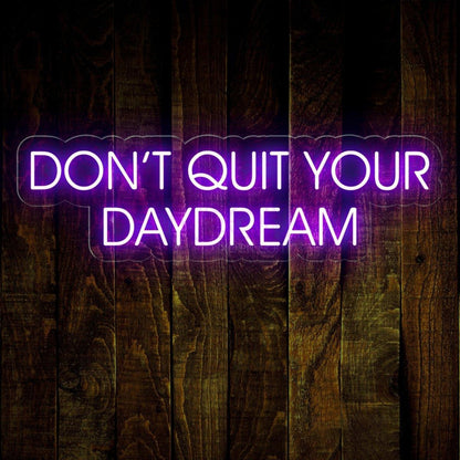 Dont Quit Your Daydream Purple Cloud Led Neon Sign For Decor | Shineneon