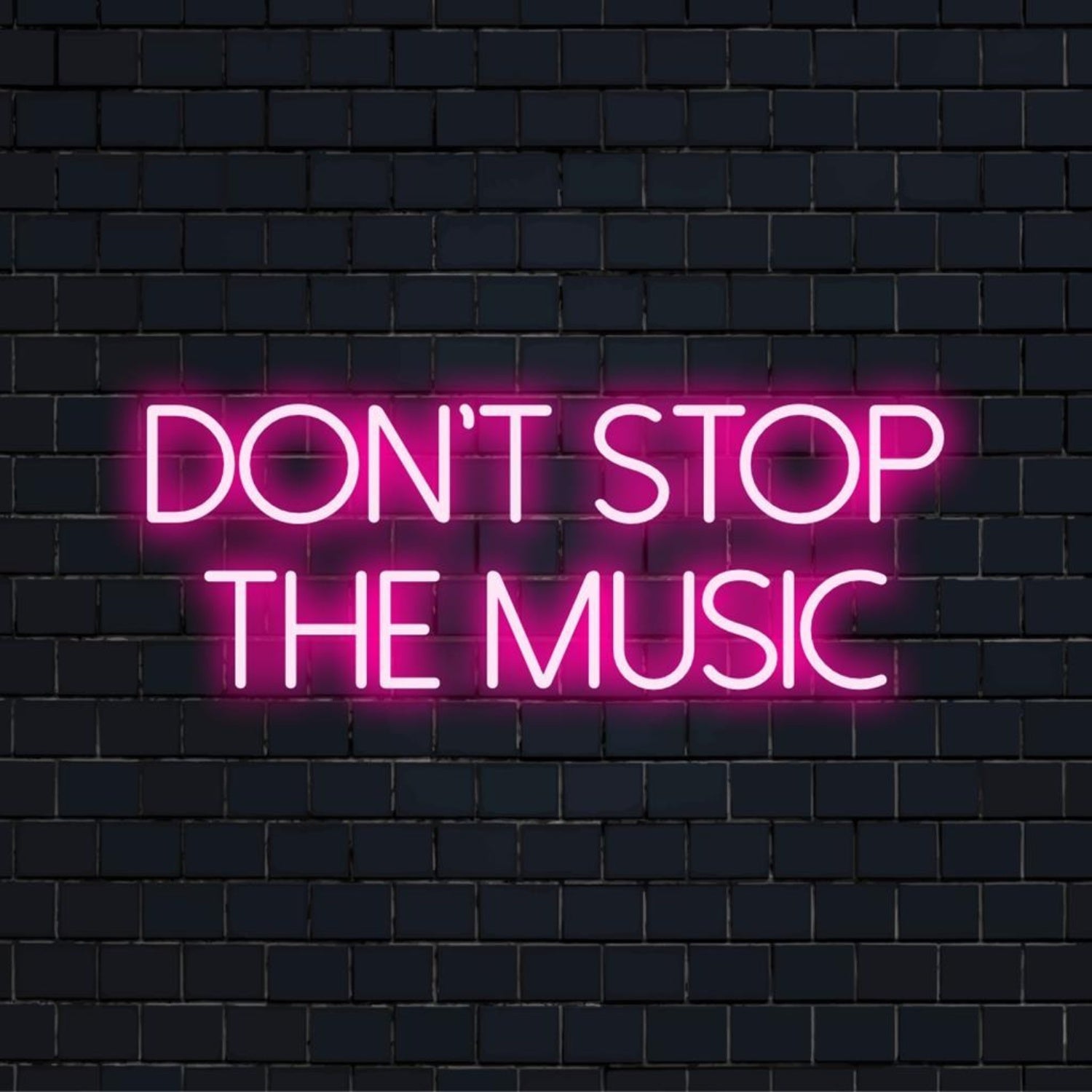 Dont Stop The Music Pink Led Neon Sign For Bar Wall Decor | Shineneon