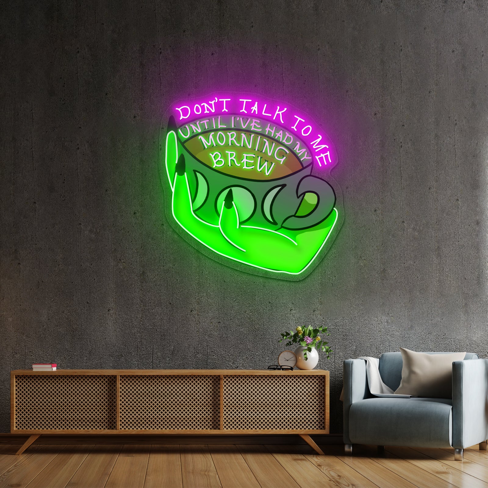 Dont Talk To Me Until Ive Had My Morning Brew Open Neon Signs