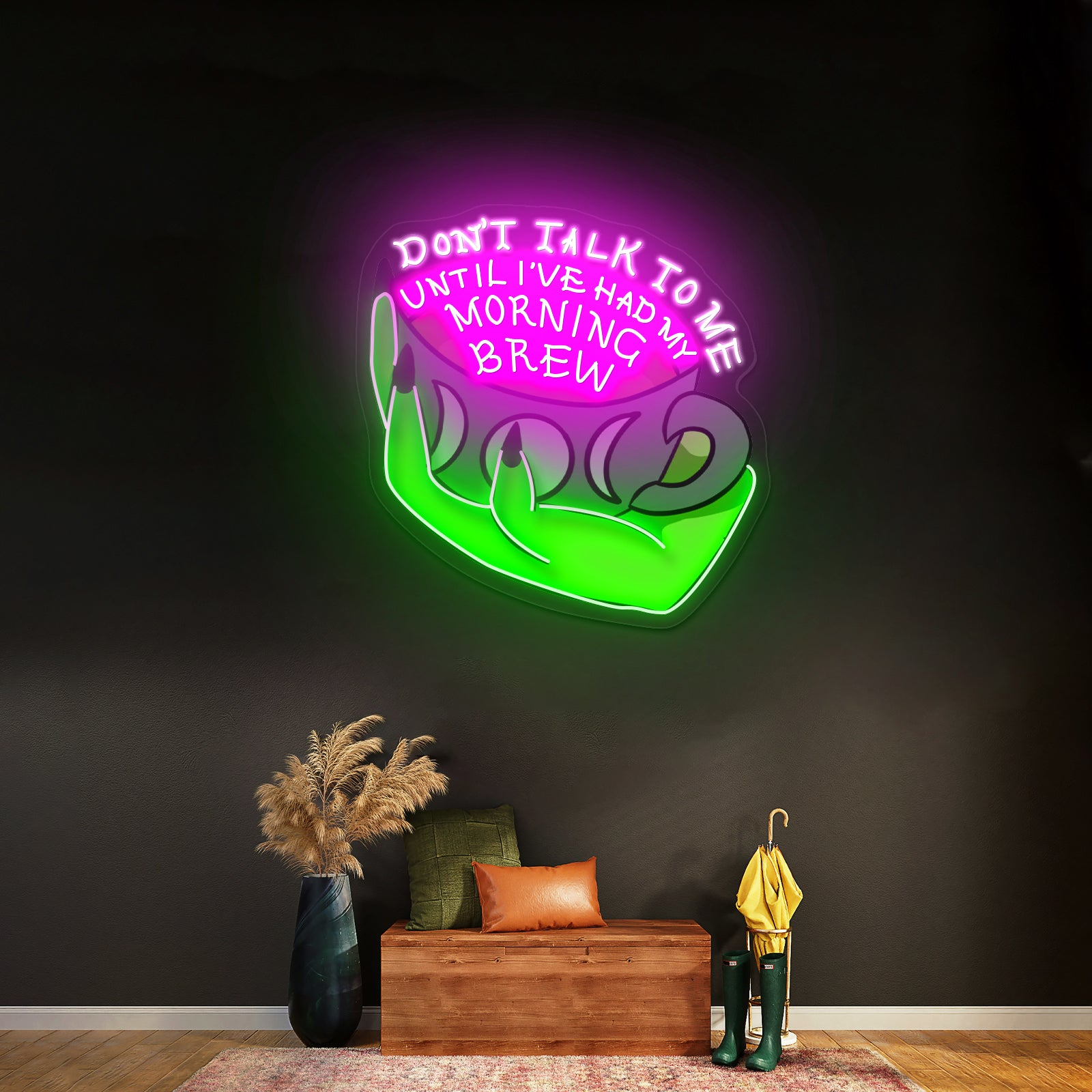 Dont Talk To Me Until Ive Had My Morning Brew Open Neon Signs
