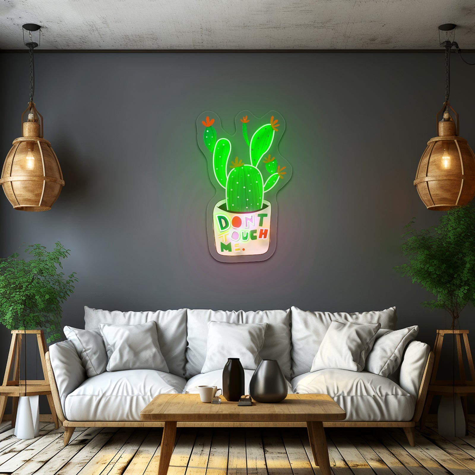 Dont Touch Me Plant Neon Signs Customized - Shineneon