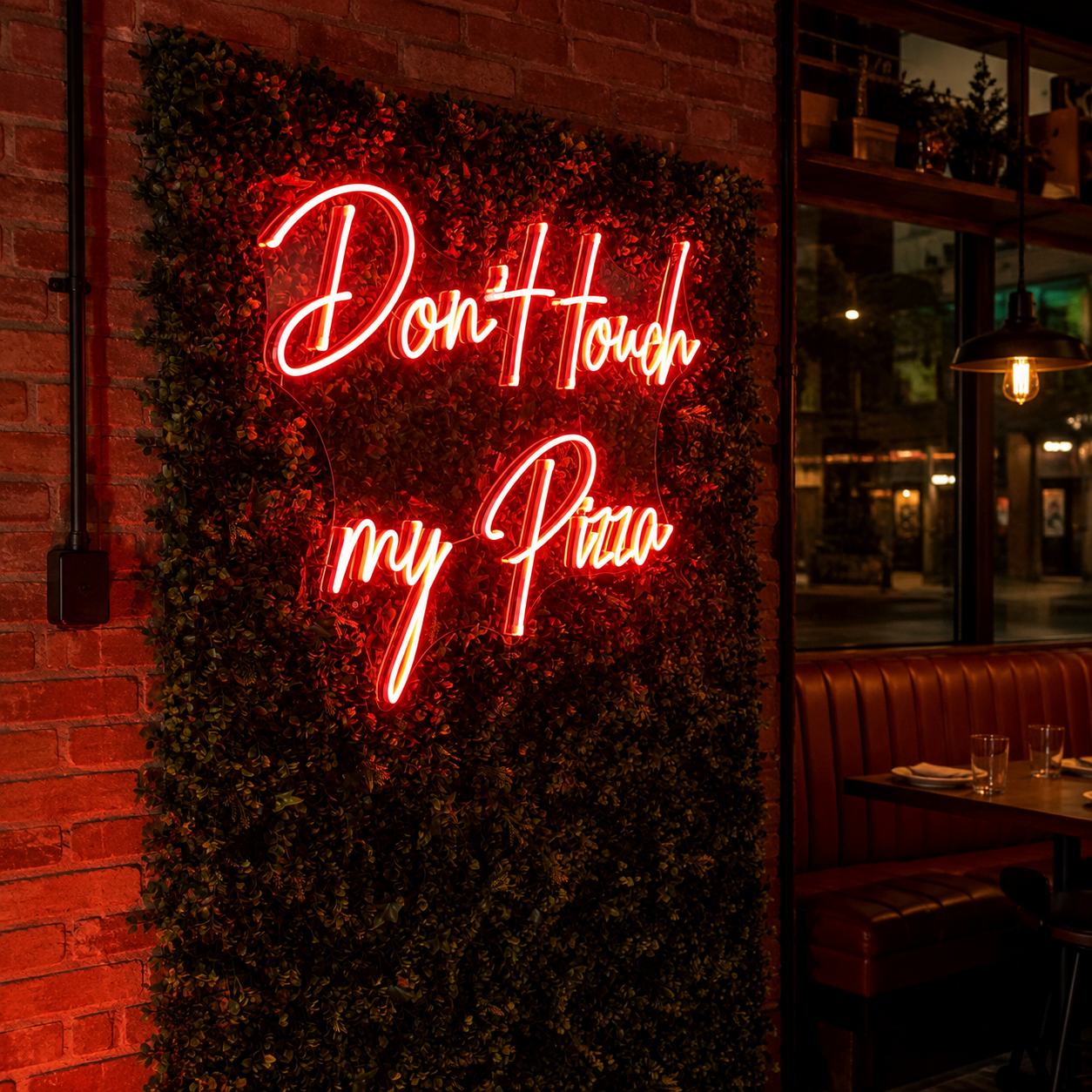 Don't Touch My Pizza LED Neon Sign - 02 High-Converting Product Image