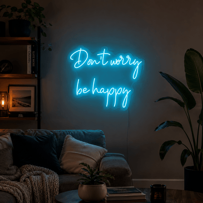 Don't Worry Be Happy LED Neon Sign - Shineneon