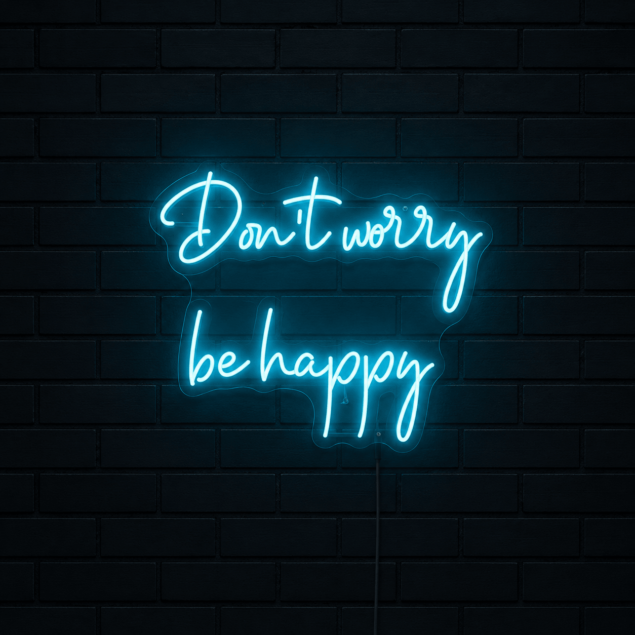 Don't Worry Be Happy LED Neon Sign - Shineneon