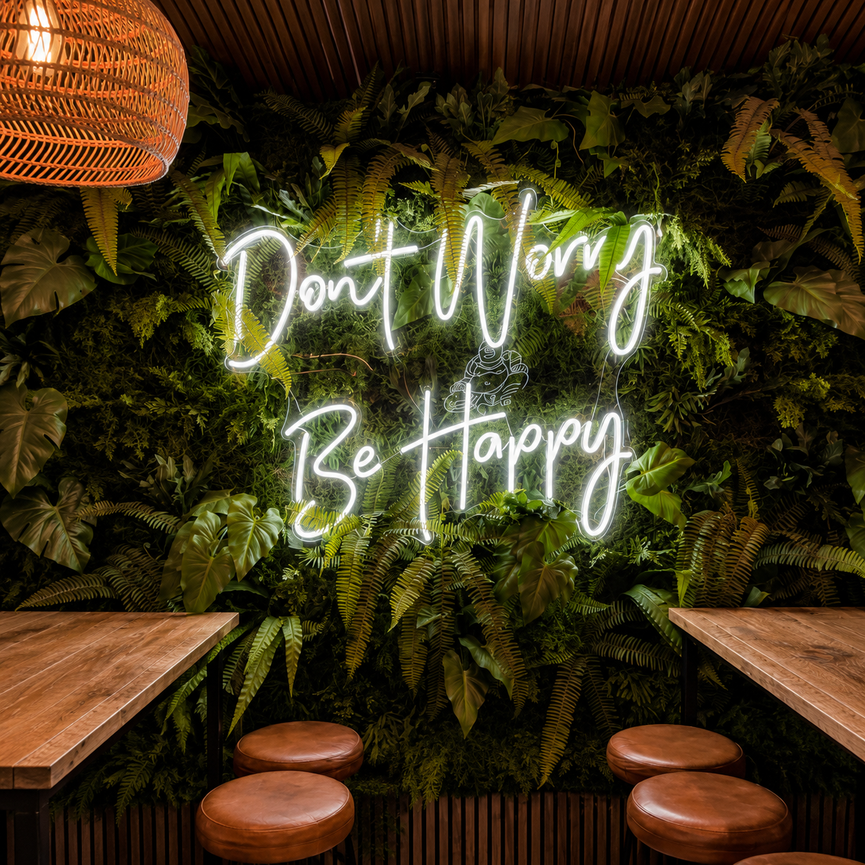 Don't Worry Be Happy LED Neon Sign Wall Neon Sign - 01 Original Product Image