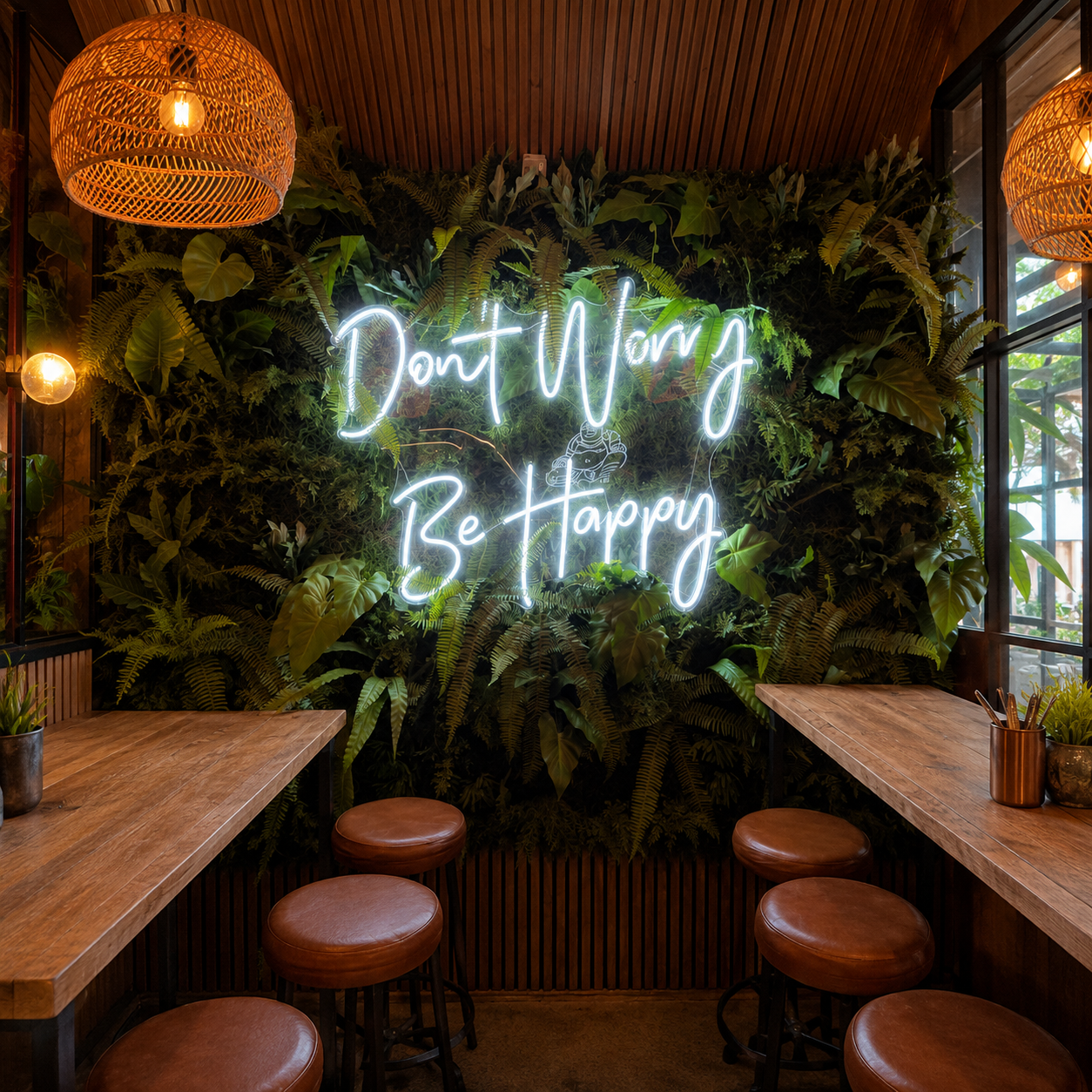 Don't Worry Be Happy LED Neon Sign Wall Neon Sign - 02 High-Converting Product Image
