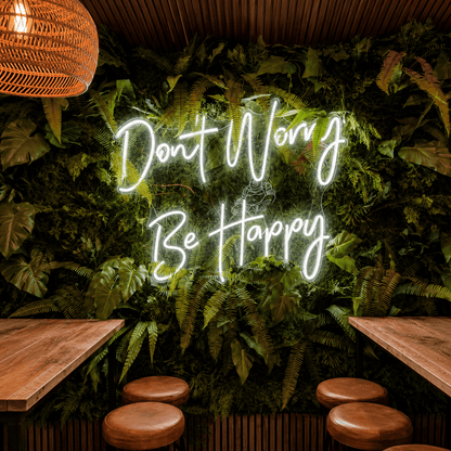 Don't Worry Be Happy LED Neon Sign Wall Neon Sign - Shineneon