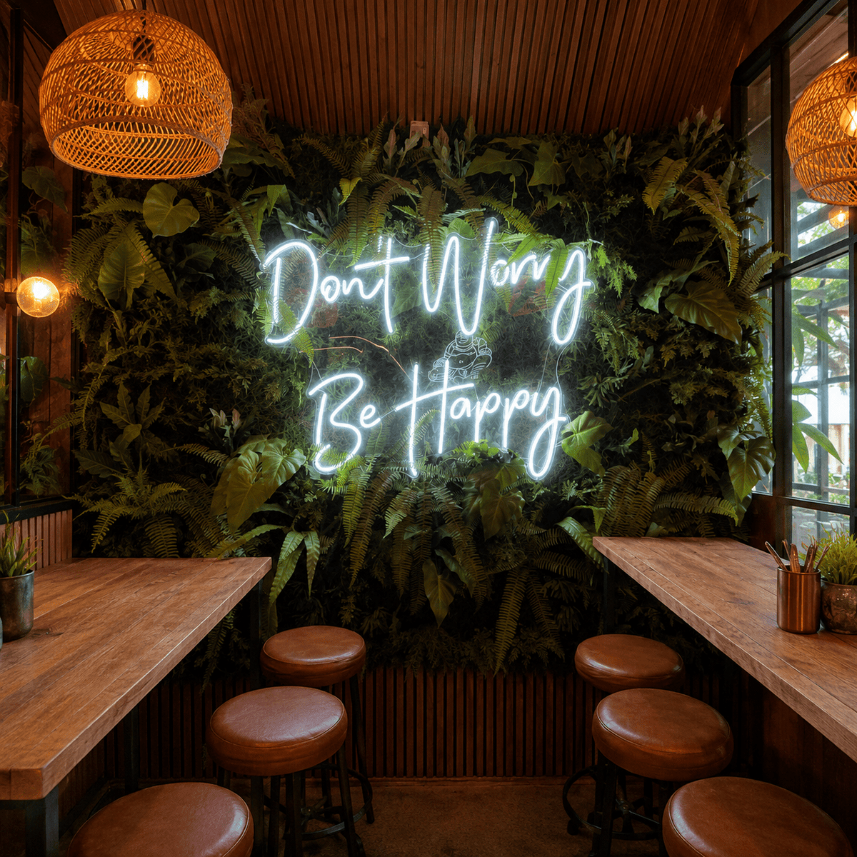 Don't Worry Be Happy LED Neon Sign Wall Neon Sign - Shineneon