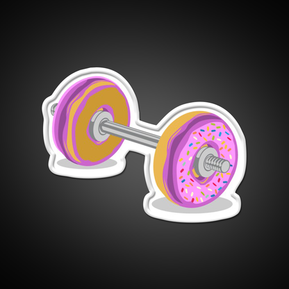 Donut Barbell Gym Fitness Led Neon Sign Rgb Color