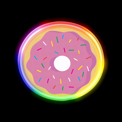 Donut Fast Food Led Neon Sign For Burger Place Rgb Color
