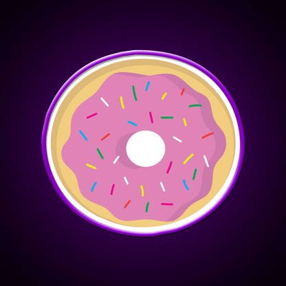 Donut Fast Food Led Neon Sign For Burger Place Rgb Color - Shineneon