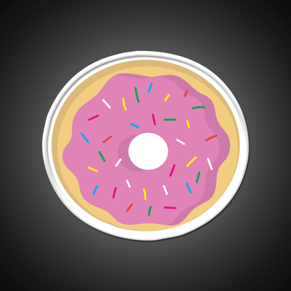 Donut Fast Food Led Neon Sign For Burger Place Rgb Color - Shineneon